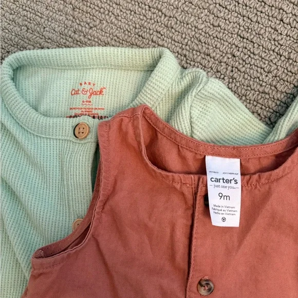 Lot of 9m Baby Boy Clothing - Onesies, Pajamas, Shorts & More - Picture 7 of 11